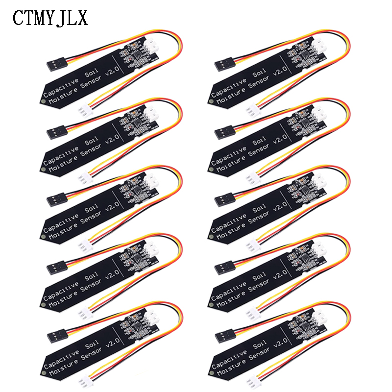 Diy Analog Electronics - 10pcs Capacitive Soil Moisture Sensor Corrosion