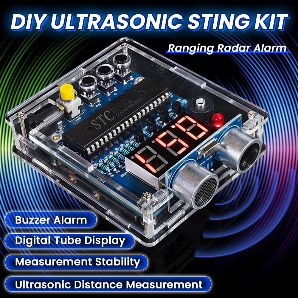 Diy Electronics For Adults - DIY Ultrasonic Ranging Electronic Kit STC
