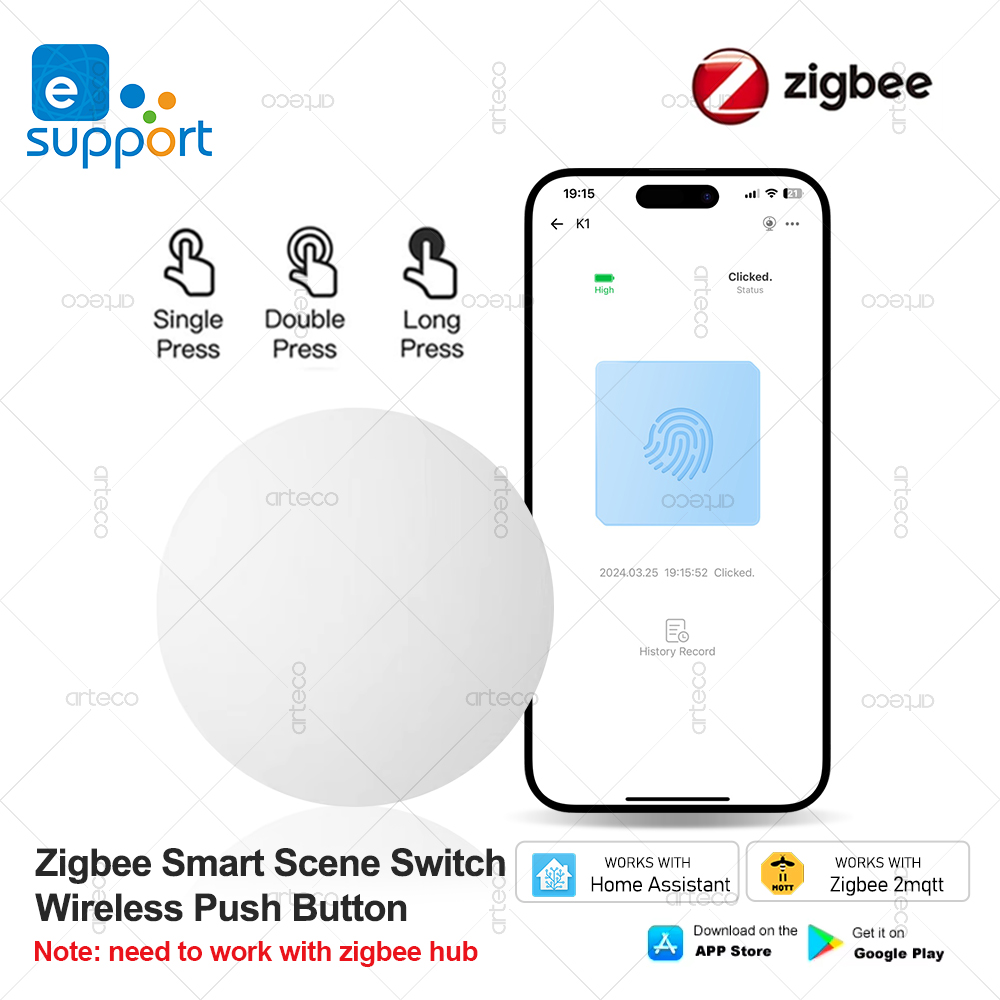 Diy Electronics Button - Ewelink Zigbee Smart Push Button Wireless