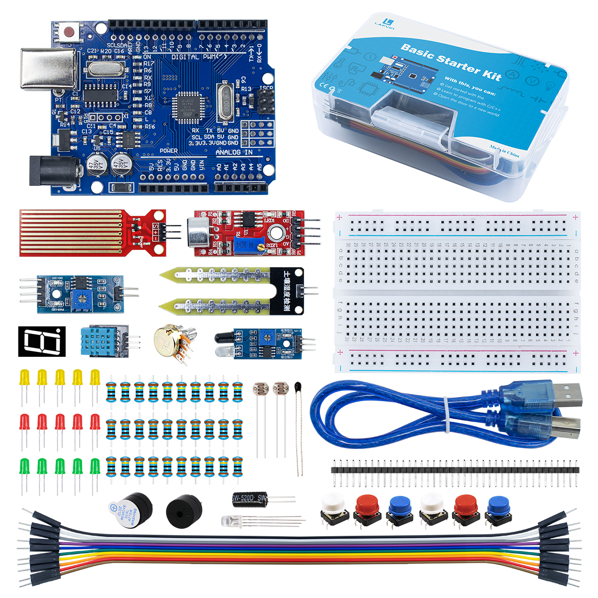 Diy Electronics Basics - Basic Starter Kit for Arduino Uno
