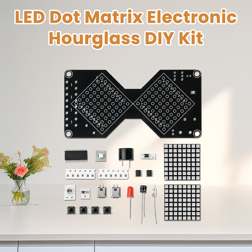 Diy Electronics Kits For Kids - DC5V LED Dot Matrix Electronic Hourglass