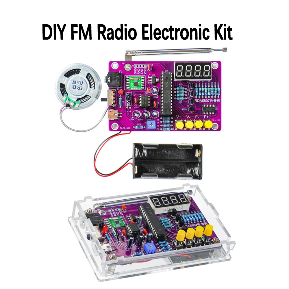 Diy Electronics Kits For Kids - DIY FM Radio Electronic Kit 87-108MHz