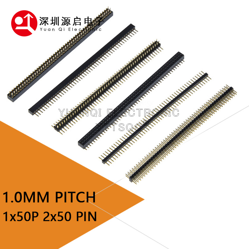 Male Female Header Pin - 1.0mm Pin Header Connector Single Double