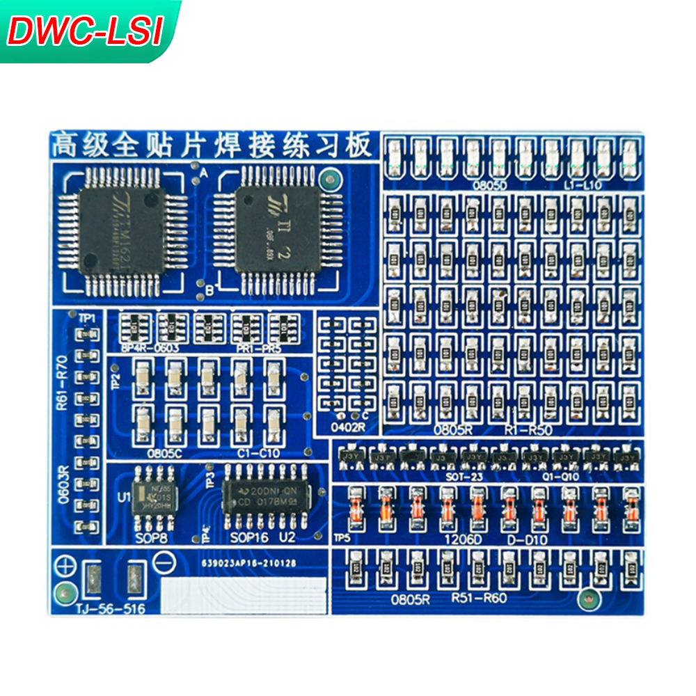 Diy Electronics Kits For Kids - SMD/SMT Components Soldering Practice Board Electronic