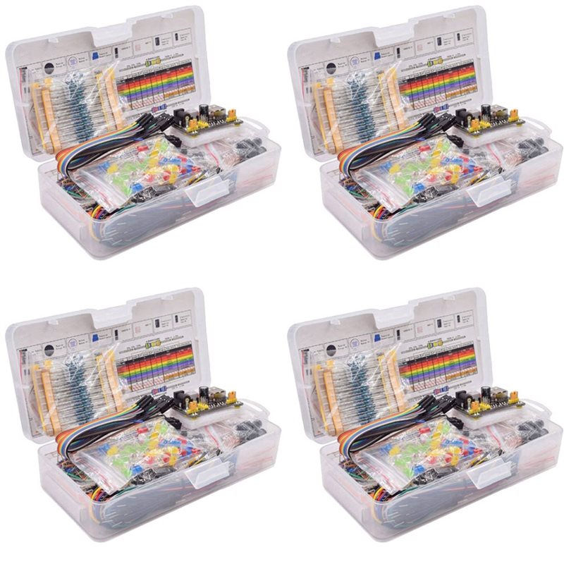 Diy Electronics Starter Kit - JABS-4X New Breadboard Set Electronics Component