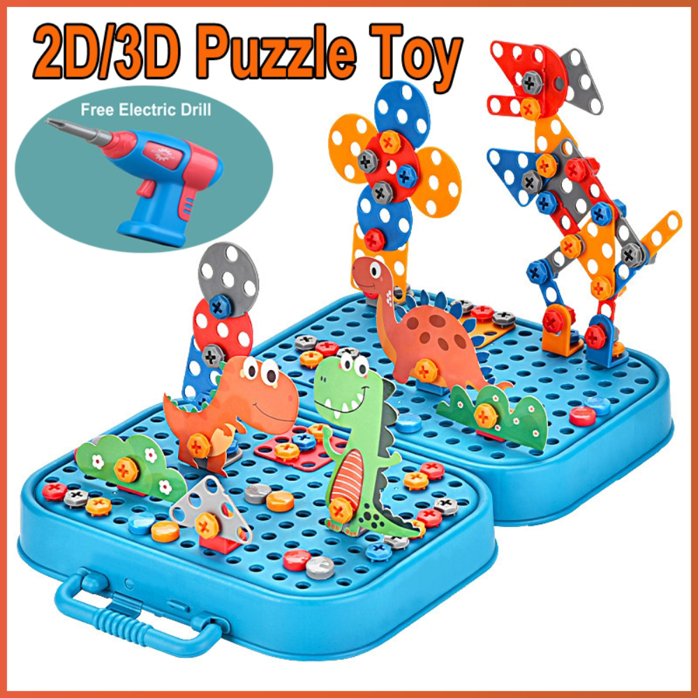 Diy Electronics Kits For Kids - 450Pcs Kids STEM Drill Set Creative