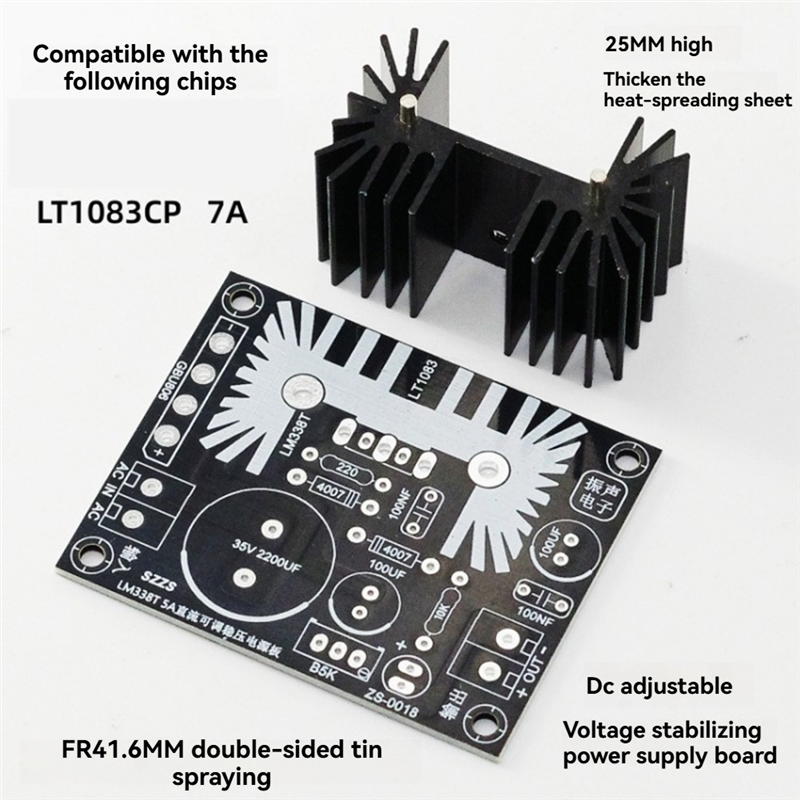 Diy Electronics Filament - DIGIT-Adjustable Linear Regulated Power Supply Board