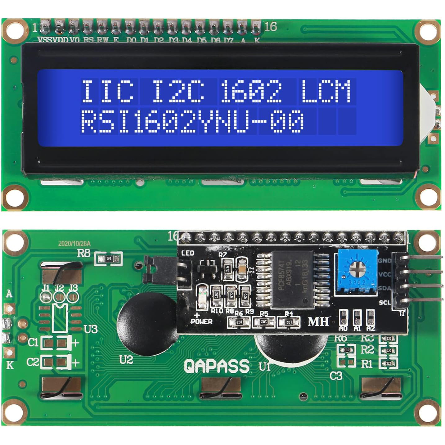 I2C Lcd Display - LCD1602 Screen with Backlight LCD Display