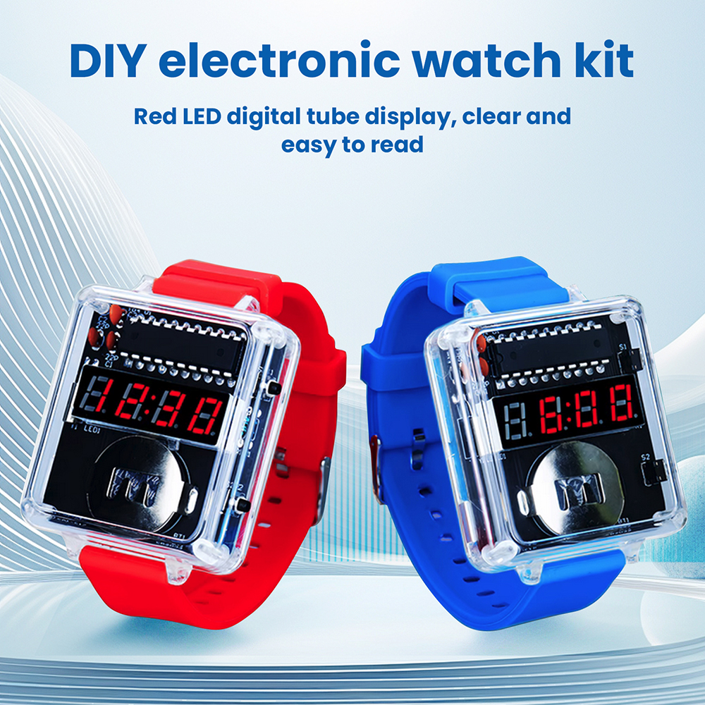 Diy Electronics Youtube - DIY Electronic Watch Kit 0.28'' LED