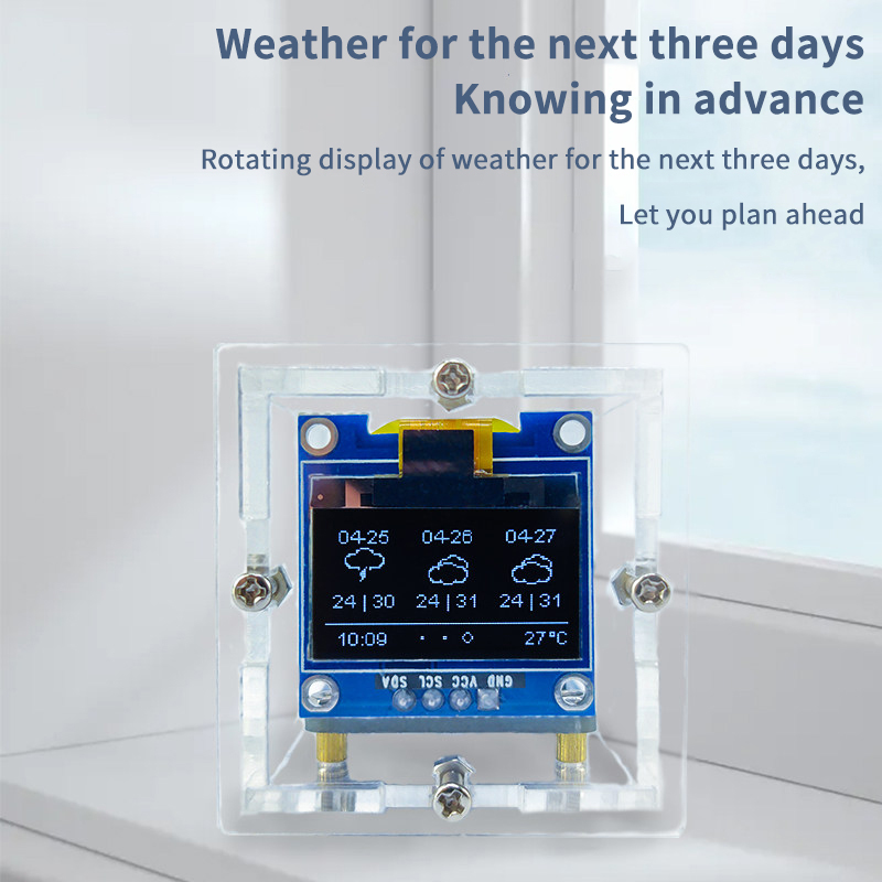ESP8266 Mini Weather Clock Kit - Diy Electronics Kits For Kids recension och pris