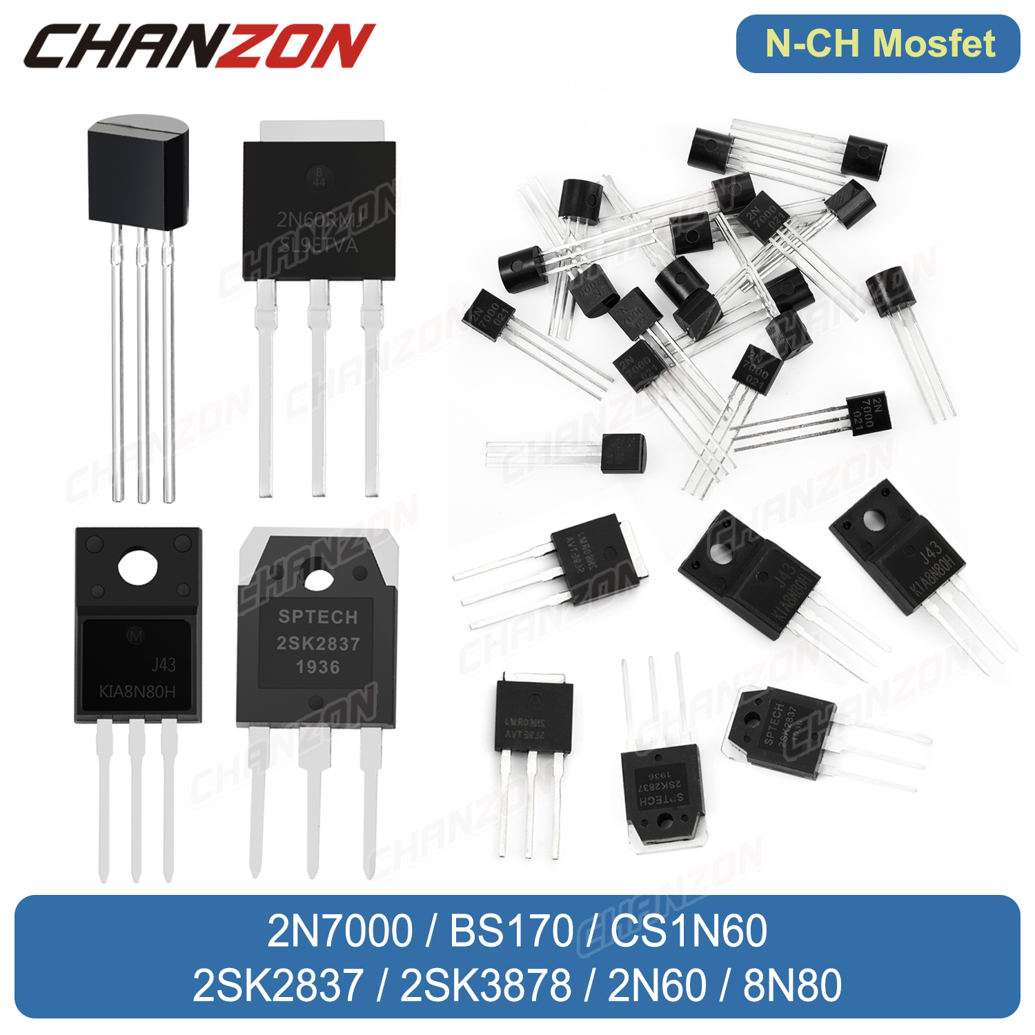 Original 2N7000 BS170 2SK2837  - Diy Electronics Youtube recension och pris