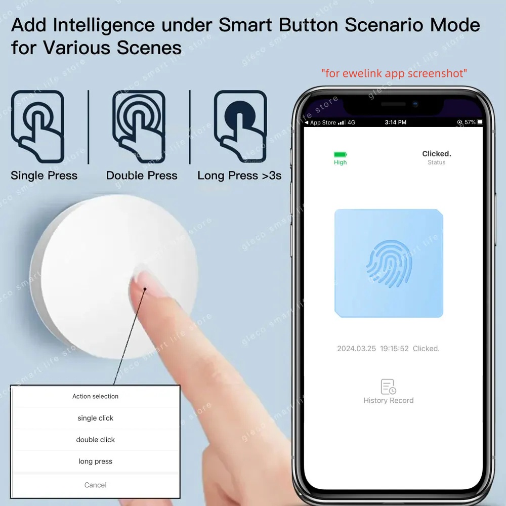 New Zigbee Button Scene Switch - Diy Electronics Button recension och pris