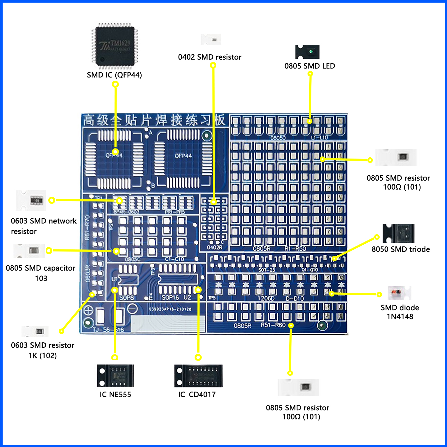 Soldering Practice Three-Piece - Diy Electronics Basics recension och pris