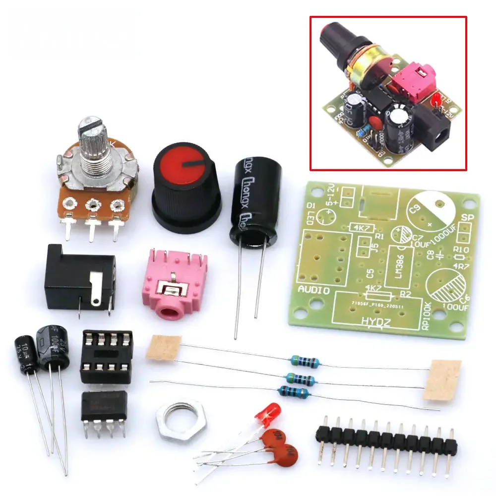 3V-12V LM386 Mini Power Amplif - Diy Guitar Electronics Kit recension och pris