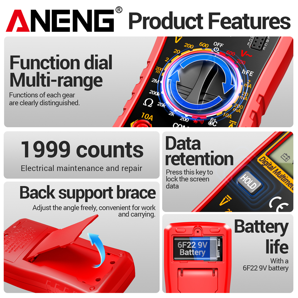 ANENG SZ853 High Precision Mul - Useful Diy Electronics recension och pris