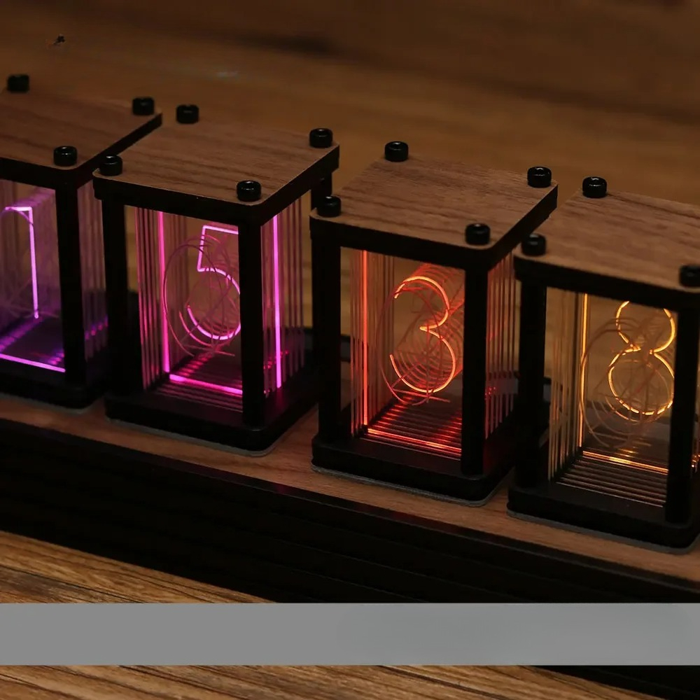 RGB Nixie Tube Clock DIY Table - Diy Electronics Desk recension och pris