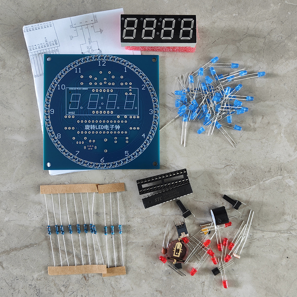 Rotating LED DIY Electronic Cl - Diy Electronics For Adults recension och pris