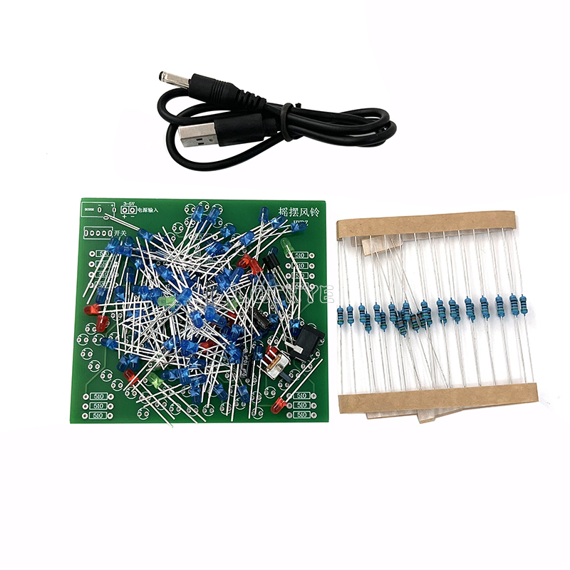 DC 3-5V DIY LED Swing Wind Chi - Diy Analog Electronics recension och pris