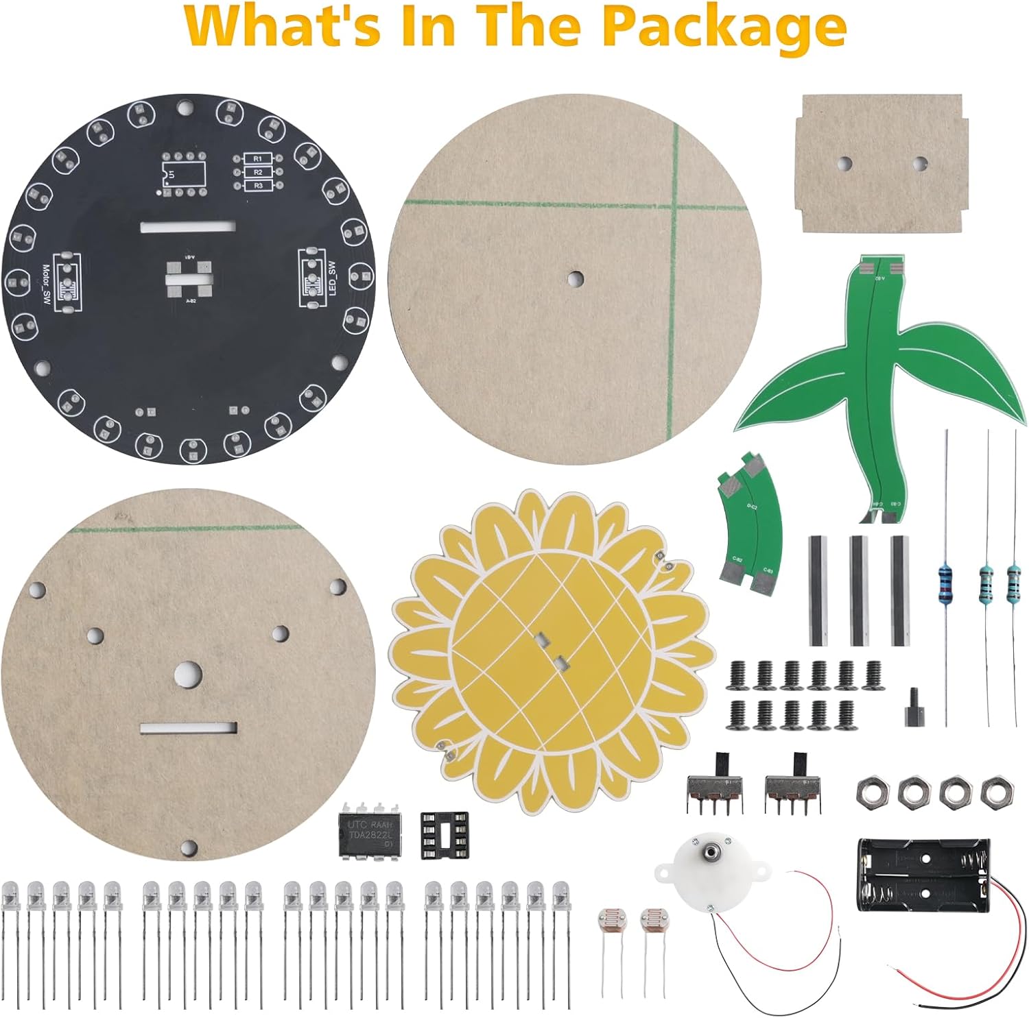 Light Chasing Sunflower Solder - Diy Electronics For Adults recension och pris
