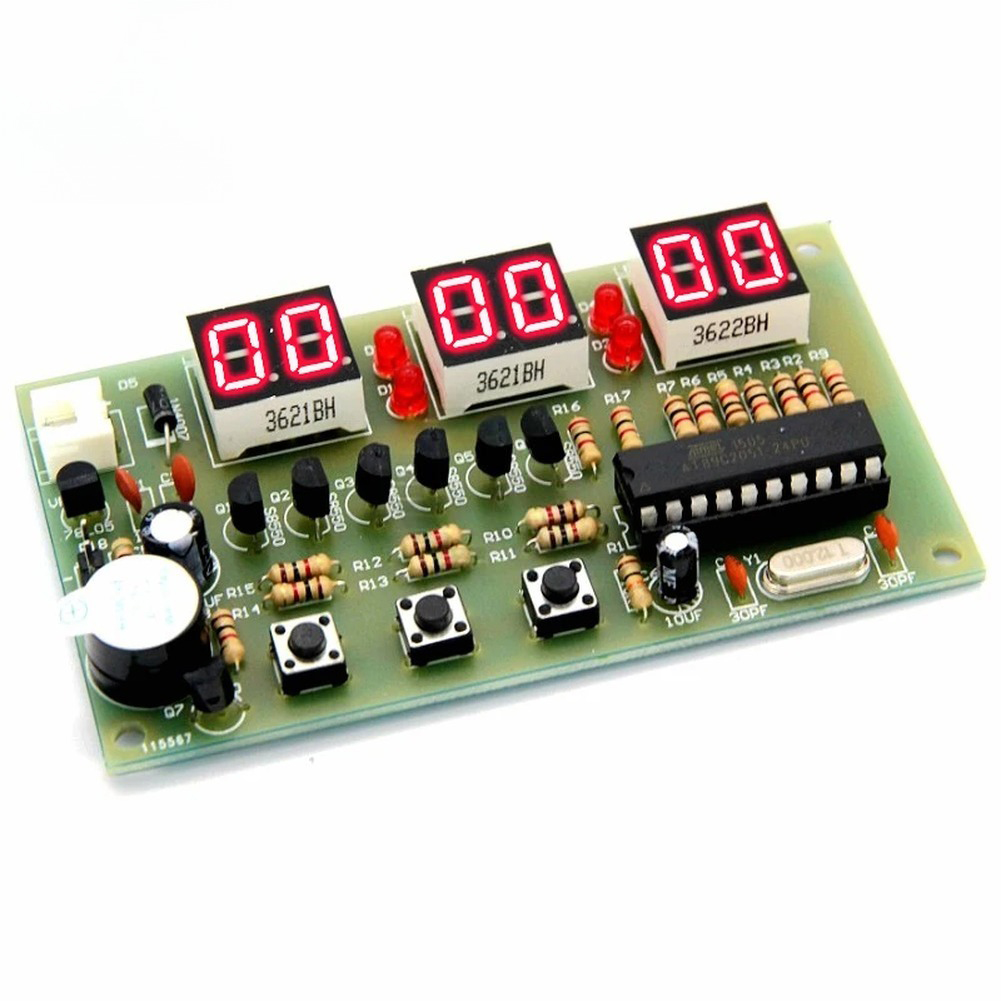 12V Digital Clock DIY Kit Alar - Useful Diy Electronics recension och pris
