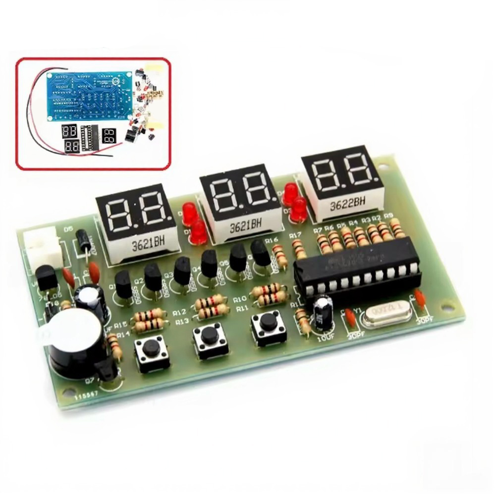 12V Digital Clock DIY Kit Alar - Useful Diy Electronics recension och pris