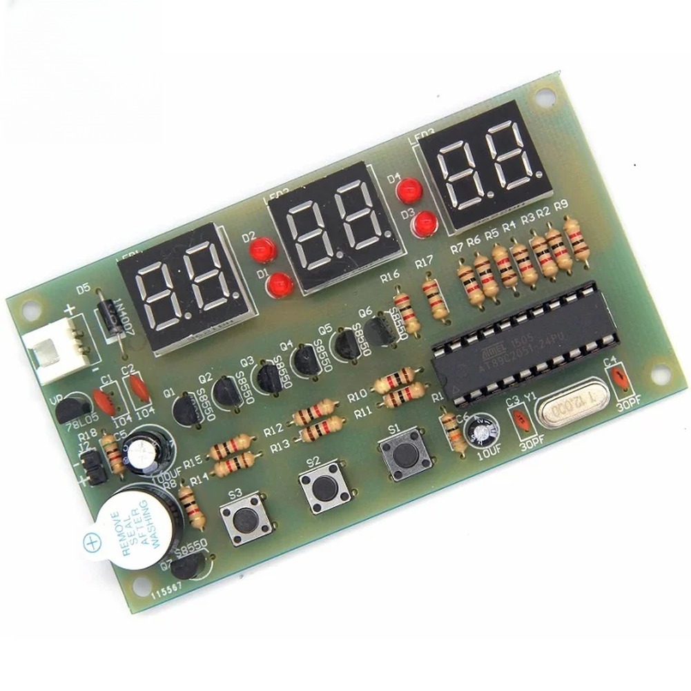 12V Digital Clock DIY Kit Alar - Useful Diy Electronics recension och pris