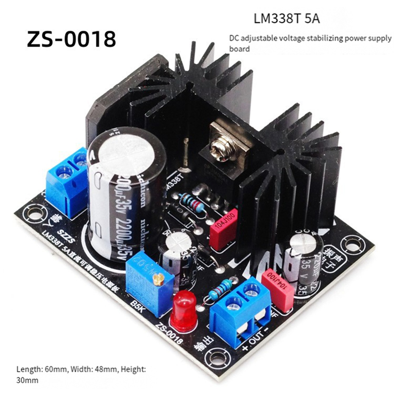 AAAEL-LM338 5A Adjustable Line - Diy Electronics Filament recension och pris