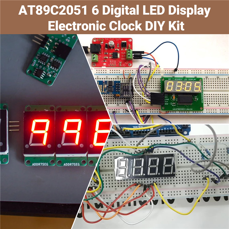 Stylish-AT89C2051 6 Digital LE - Diy Electronics Flux recension och pris