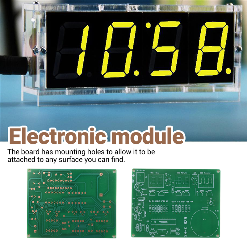 Stylish-AT89C2051 6 Digital LE - Diy Electronics Flux recension och pris