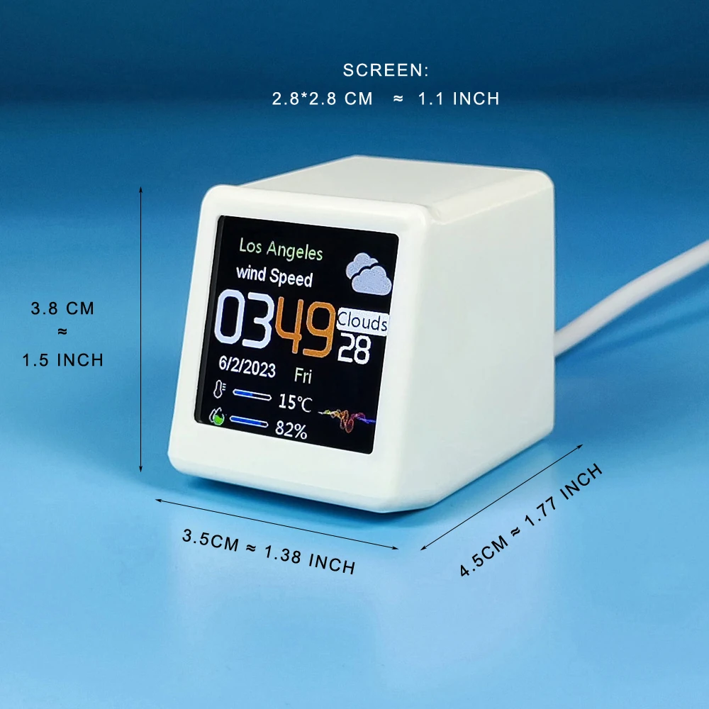 MINI Size Smart WIFI Weather S - Diy Electronics Desk recension och pris