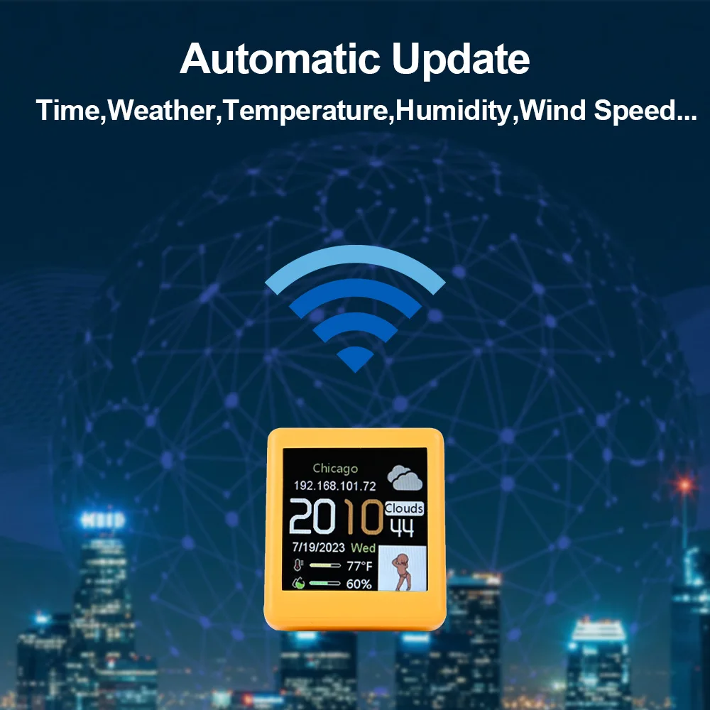 MINI Size Smart WIFI Weather S - Diy Electronics Desk recension och pris