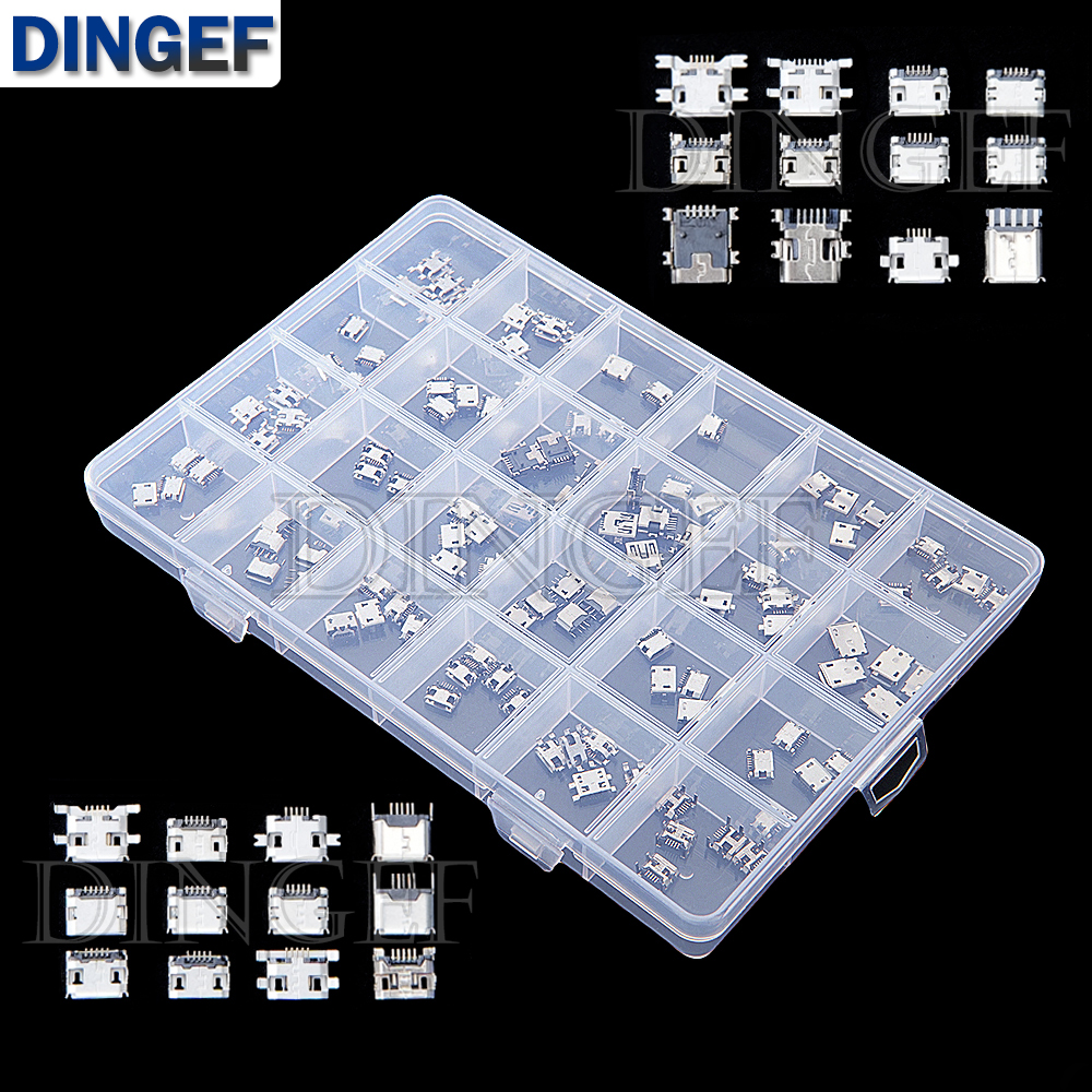 120Pcs Micro USB Connector Kit - Diy Electronics Tool Kit recension och pris