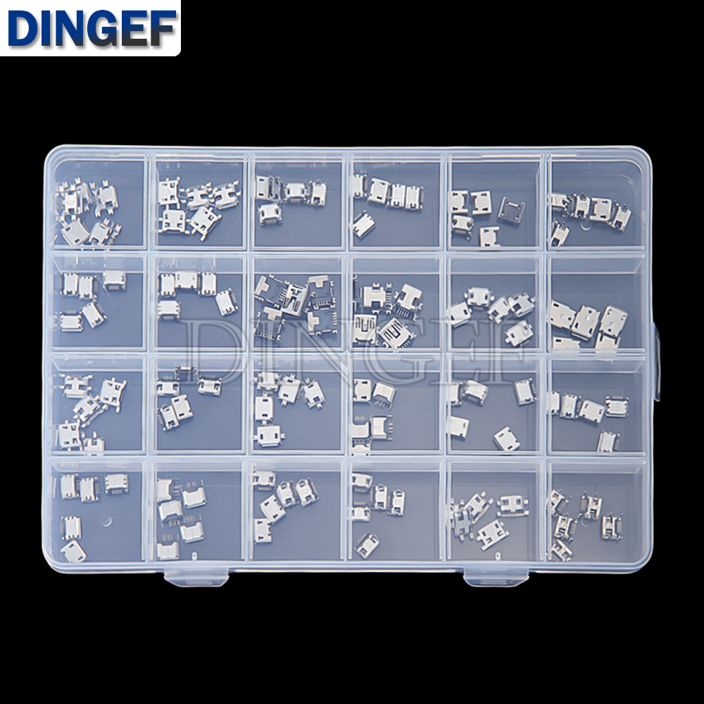 120Pcs Micro USB Connector Kit - Diy Electronics Tool Kit recension och pris