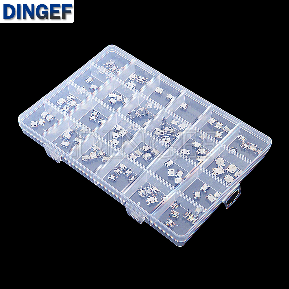 120Pcs Micro USB Connector Kit - Diy Electronics Tool Kit recension och pris