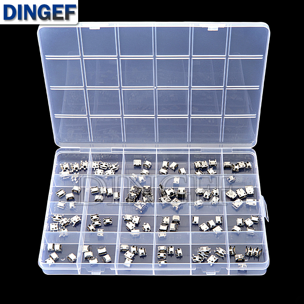 120Pcs Micro USB Connector Kit - Diy Electronics Tool Kit recension och pris
