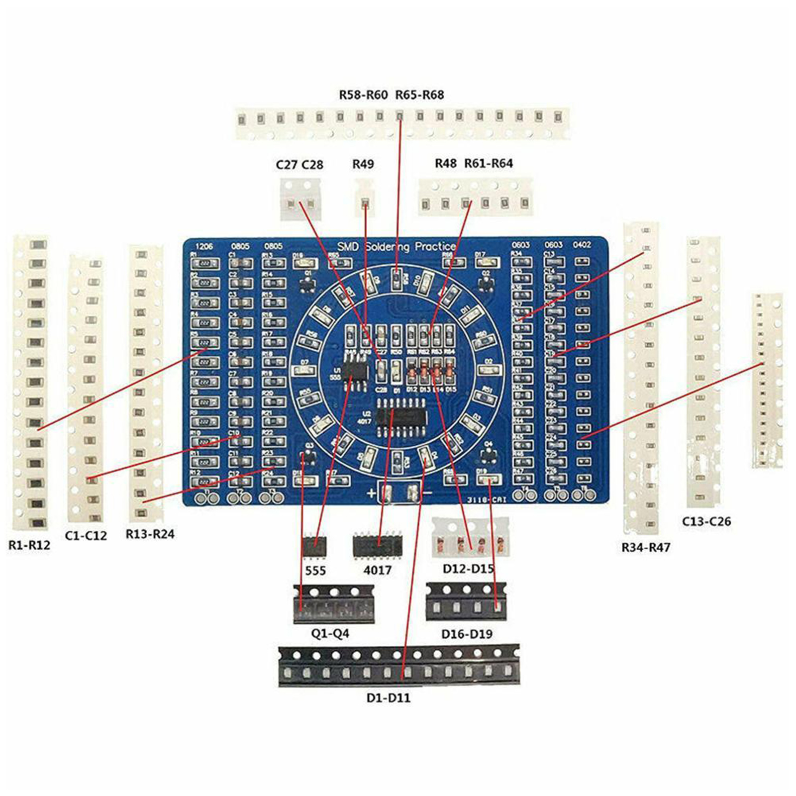 Soldering Practice Three-Piece - Diy Electronics Basics recension och pris