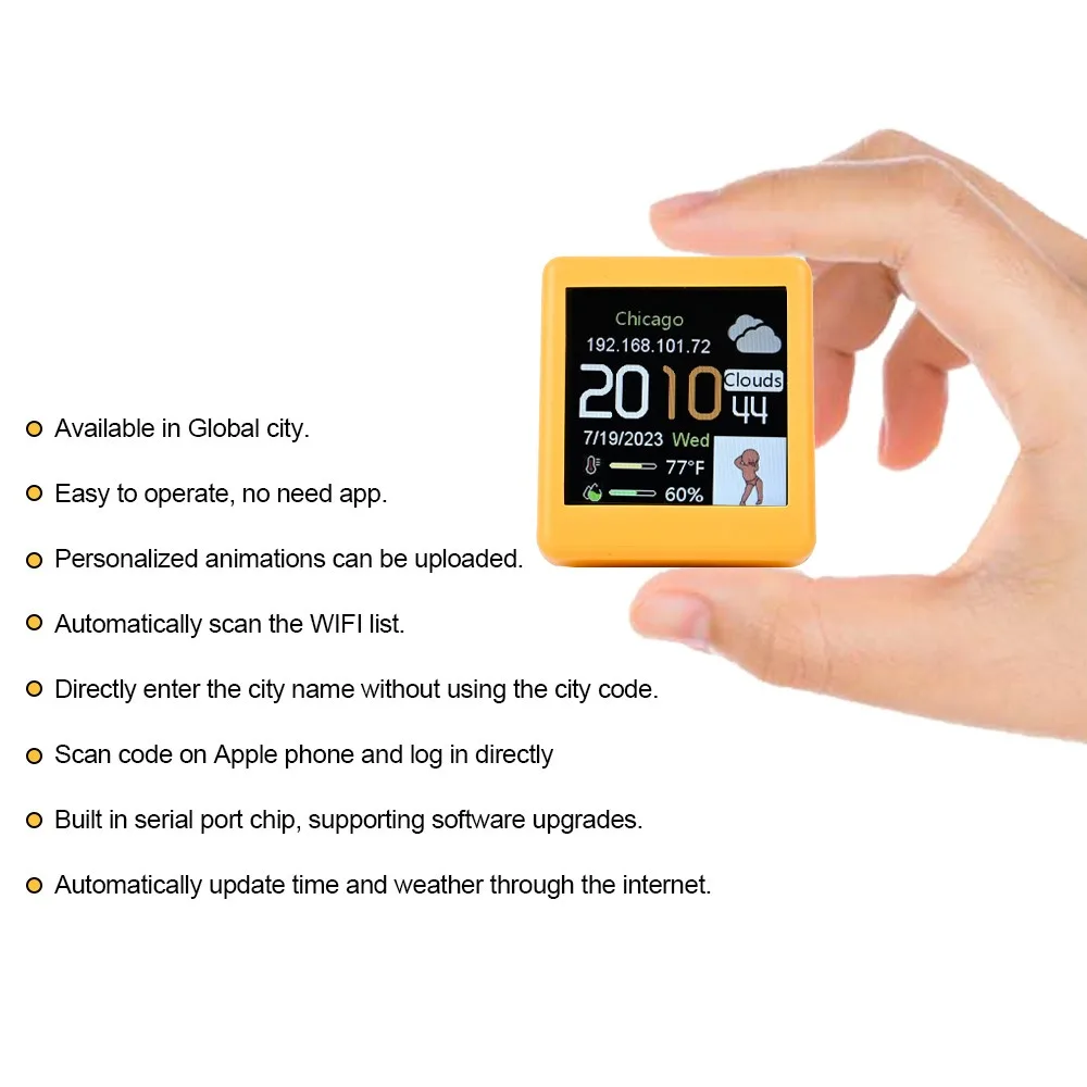 MINI Smart Clock WIFI clock We - Diy Electronics Desk recension och pris