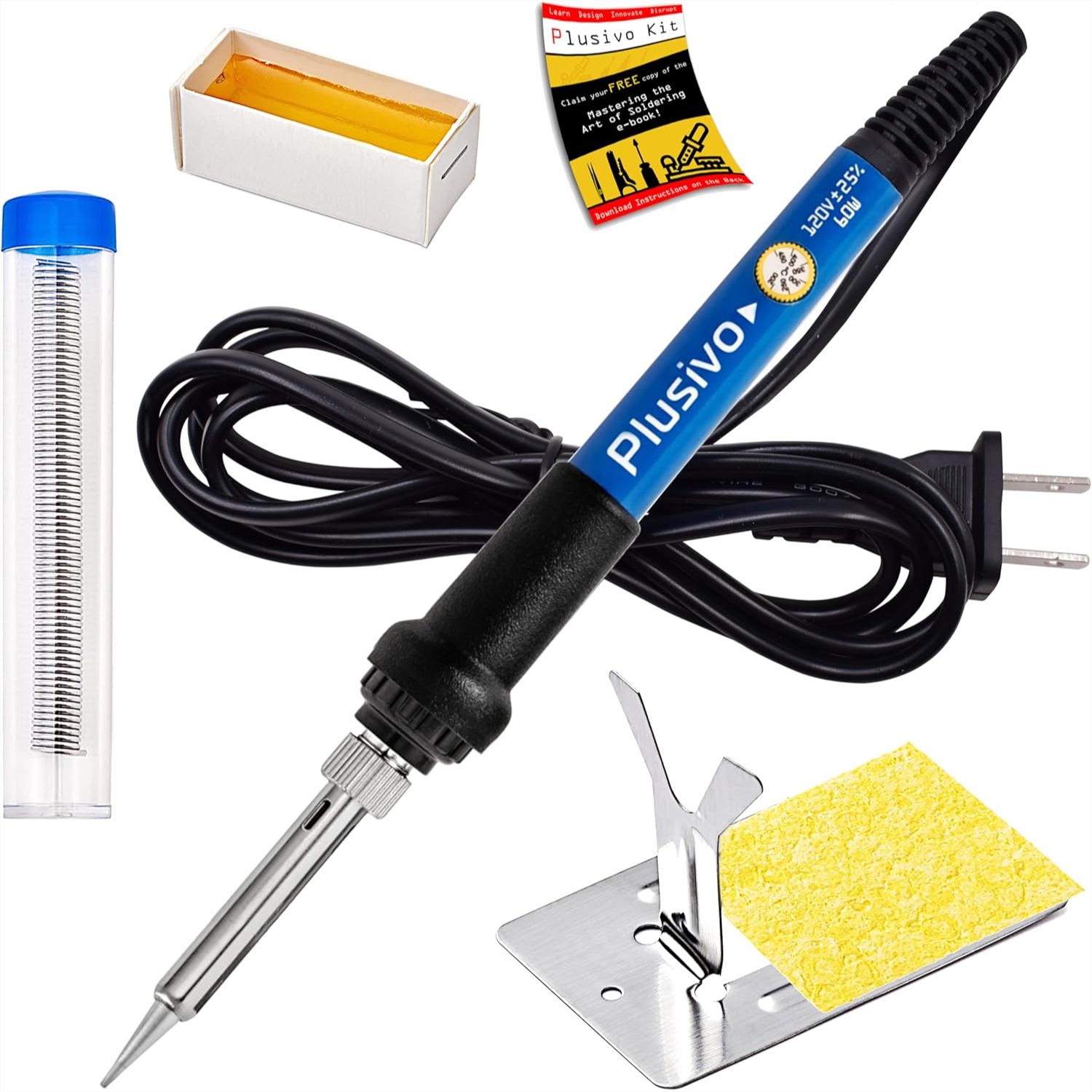 60W Soldering Iron Kit With Ad - Diy Electronics Flux recension och pris
