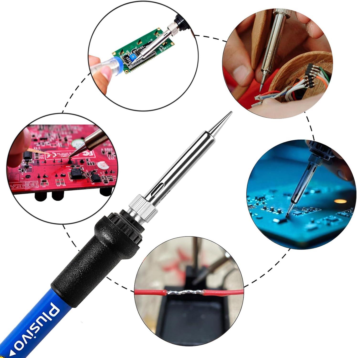 60W Soldering Iron Kit With Ad - Diy Electronics Flux recension och pris