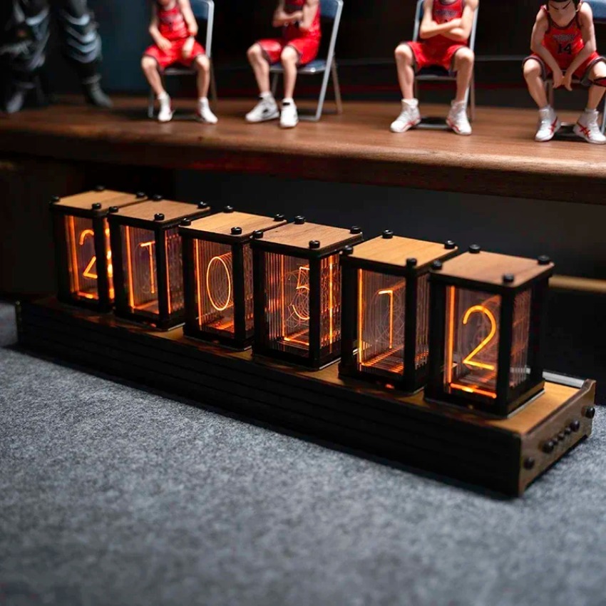 Luxury Nixie Glow Tube Clock W - Diy Electronics Desk recension och pris