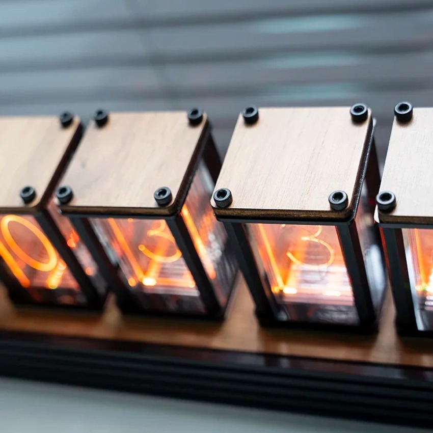 Luxury Nixie Glow Tube Clock W - Diy Electronics Desk recension och pris