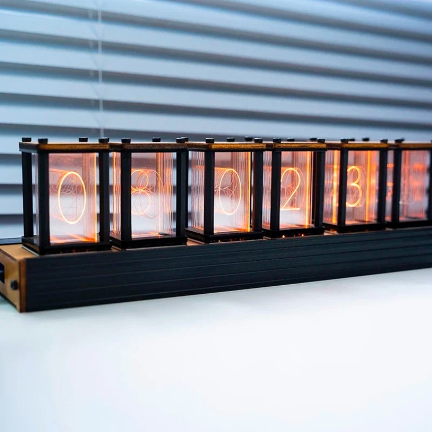 Luxury Nixie Glow Tube Clock W - Diy Electronics Desk recension och pris
