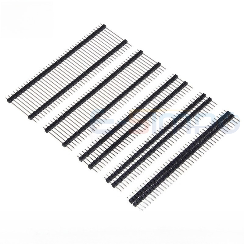 50pcs 2.54mm Gold Single Row D - Male Female Header Pin recension och pris
