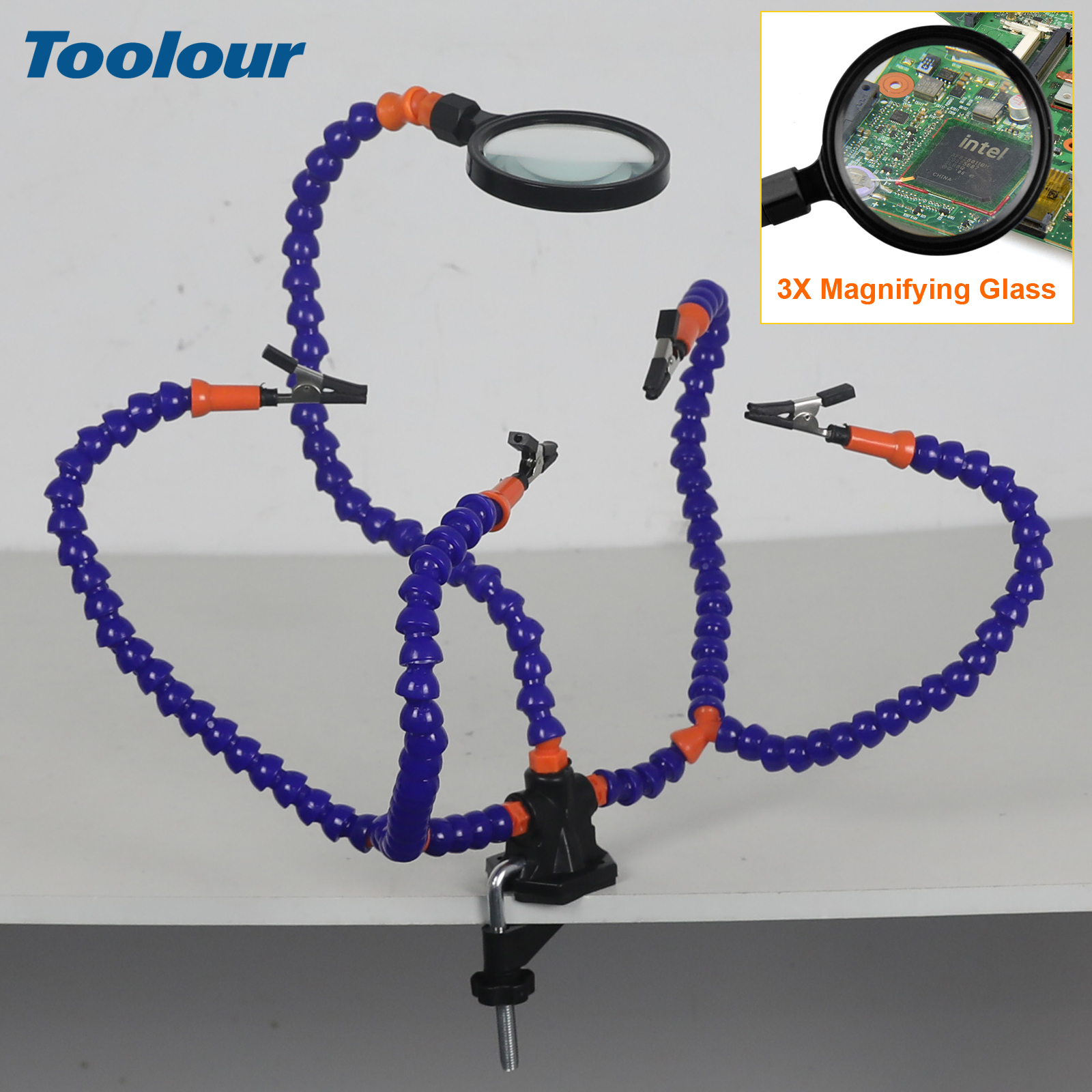 Toolour Soldering Third Hand T - Diy Electronics Desk recension och pris