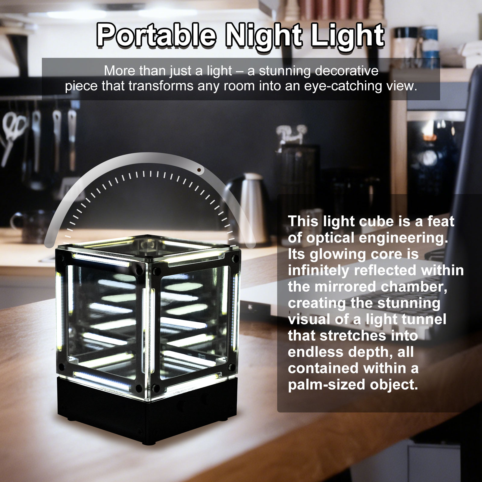 DIY LED Filament Cube Light So - Diy Electronics Desk recension och pris