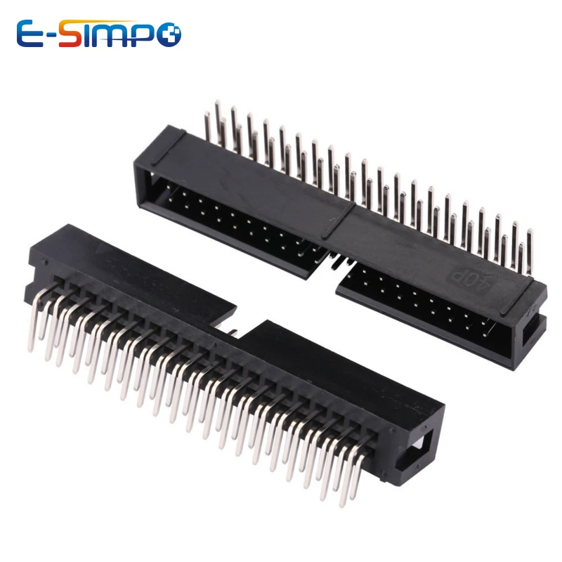 10pcs DC3 2.54mm DIP RA Right  - Male Female Header Pin recension och pris