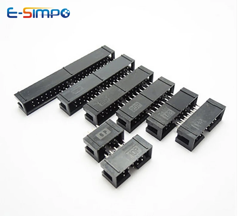 10pcs DC3 2.54mm DIP RA Right  - Male Female Header Pin recension och pris