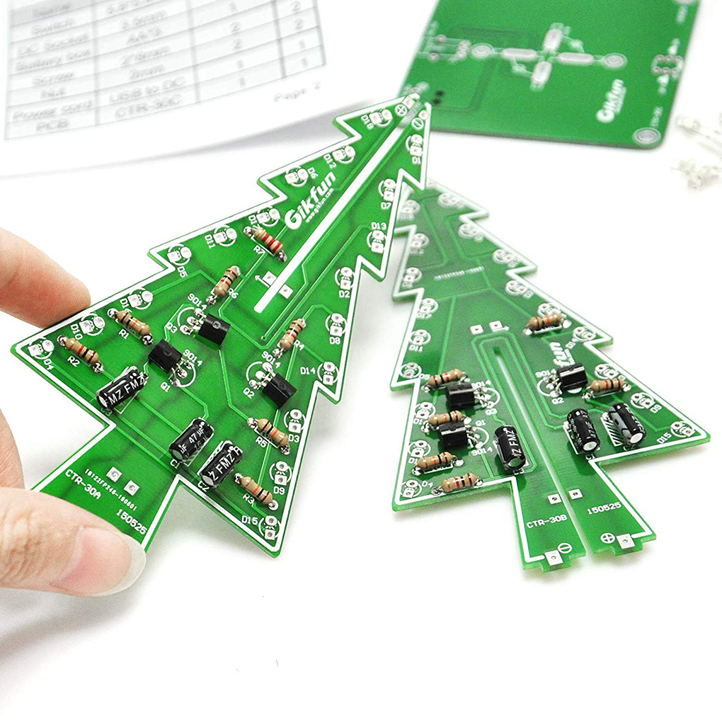 DIY Christmas Tree LED Flash K - Diy Electronics Tool Kit recension och pris
