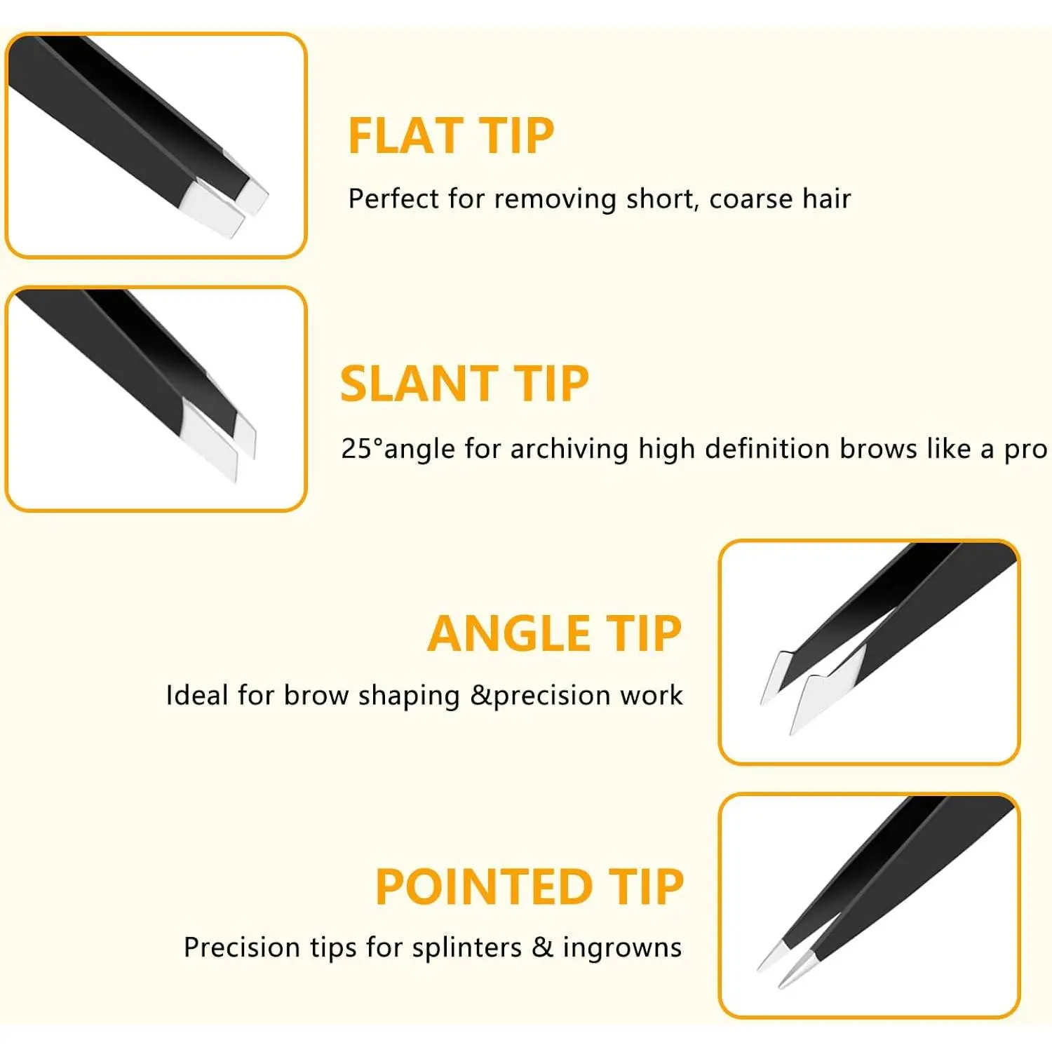 4Pcs Precision Tweezers Set, P - Diy Electronics Tool Kit recension och pris
