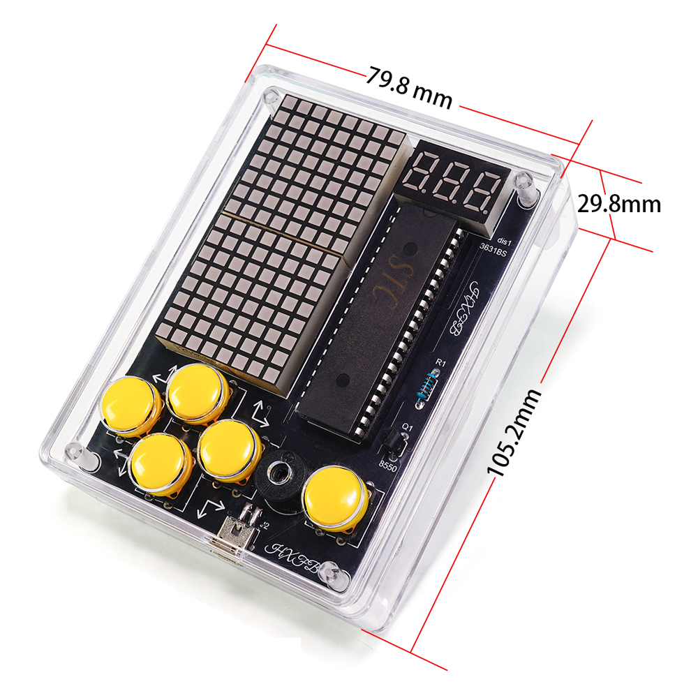 DIY Upgraded Pixel Game Consol - Diy Electronics Youtube recension och pris